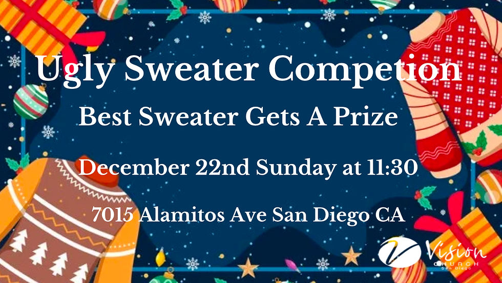 Ugly Sweater Competition 