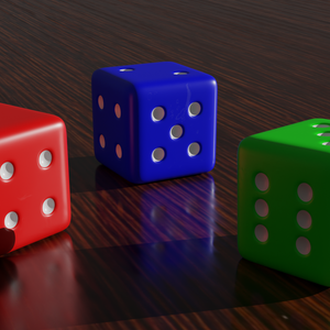 dadi renderizzati 3D