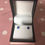 Thumbnail: Tiny sapphire blue enamel stud earrings boxed