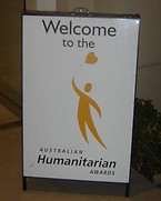 The Humantarian Sign Melbourne trip 2007