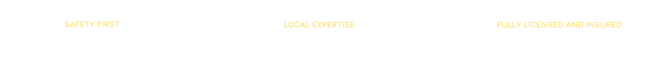 Saftey, Expertise and Fully Licensed and Insured