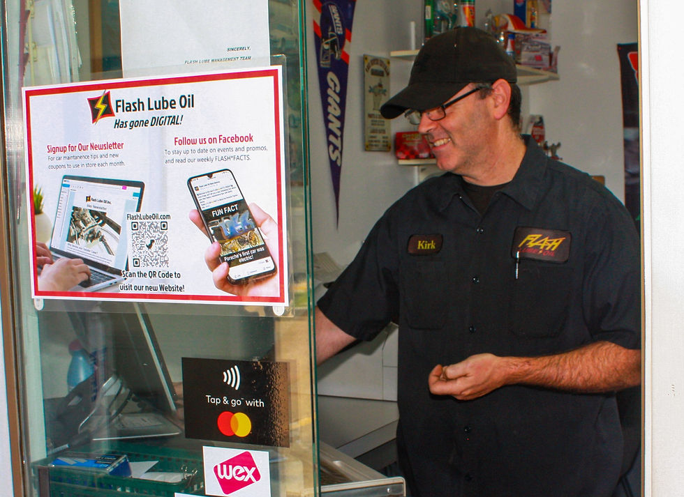 West Monroe Manager and Lube Tech, Kirk Cleveland