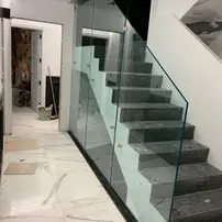 Elegant Glass Railing for Stairs