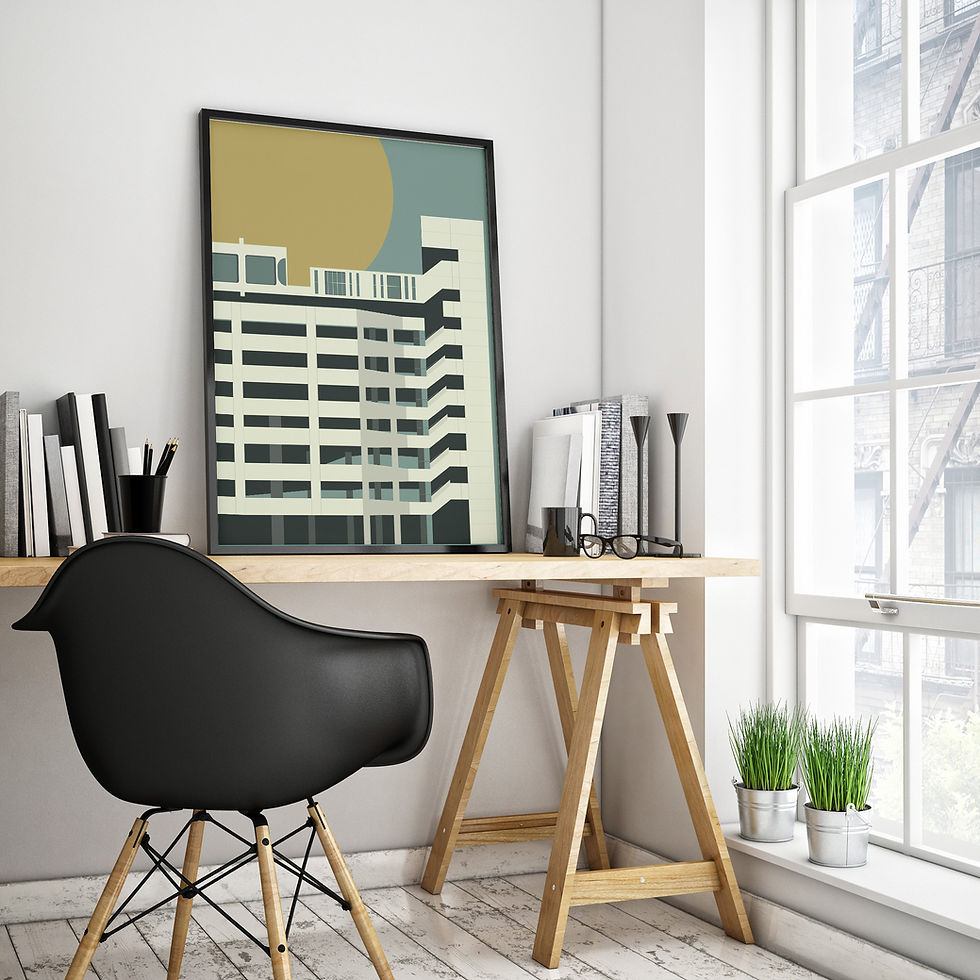 Thumbnail: Trinity Car Park art print