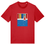 Thumbnail: Lido Lady Eco-Friendly Unisex T-Shirt Red