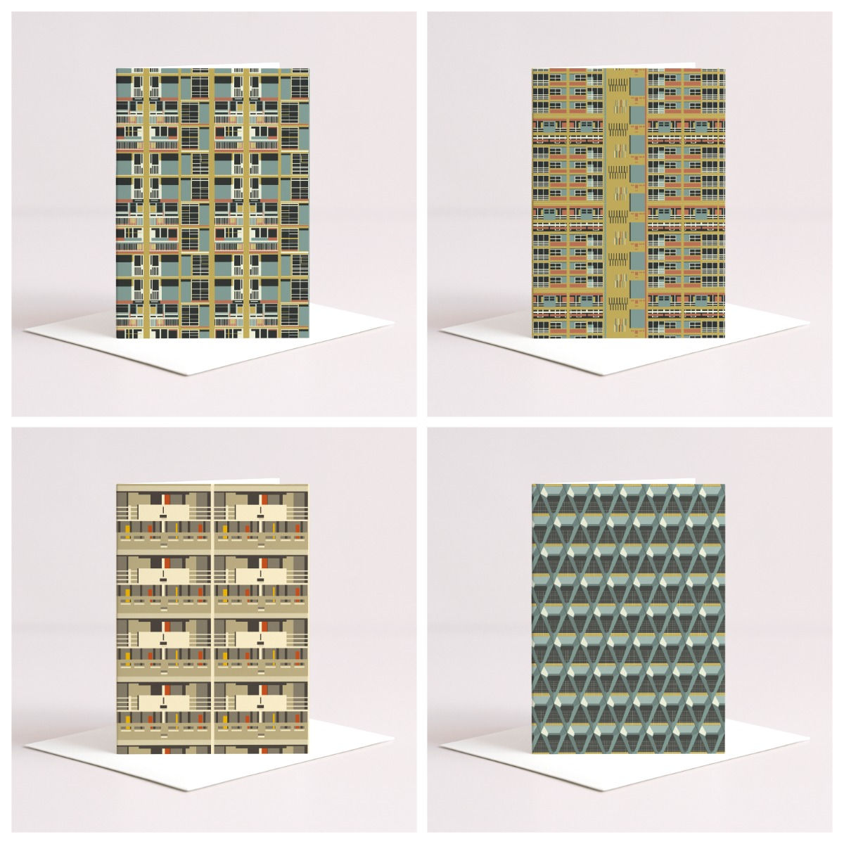 Brutalist Patterns card set