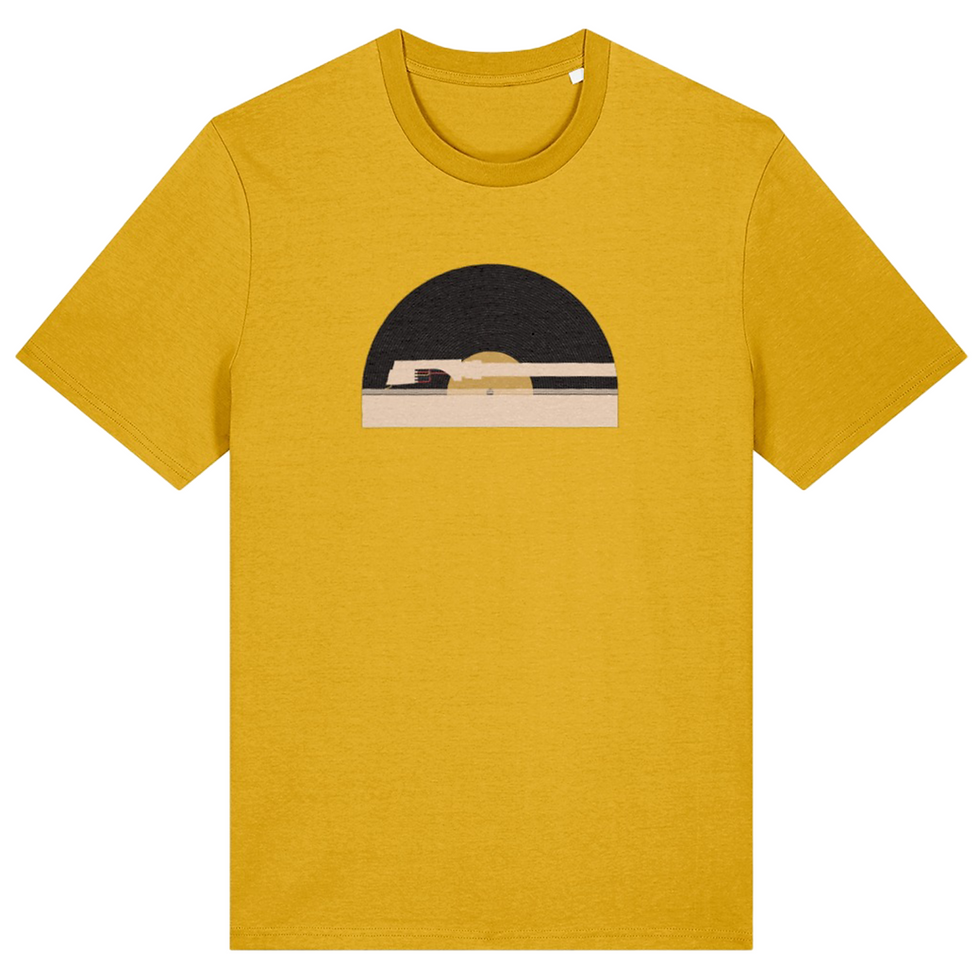 Thumbnail: Needle Drop Yellow Eco Friendly Unisex T-shirt Bright Yellow