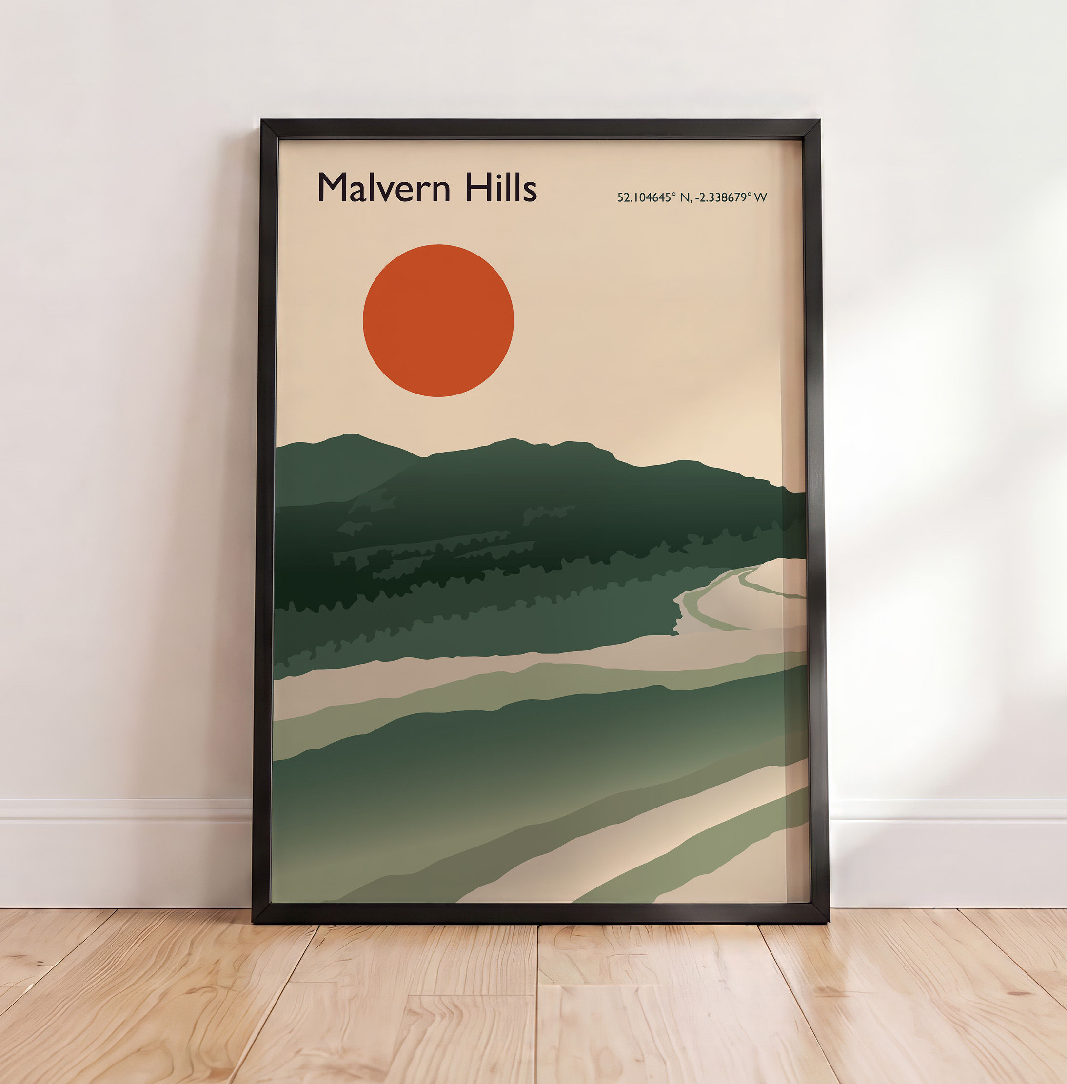 Malvern Hills unframed print