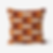 Retro orange geometric pattern pillow