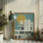 Thumbnail: National Theatre print in a gold frame