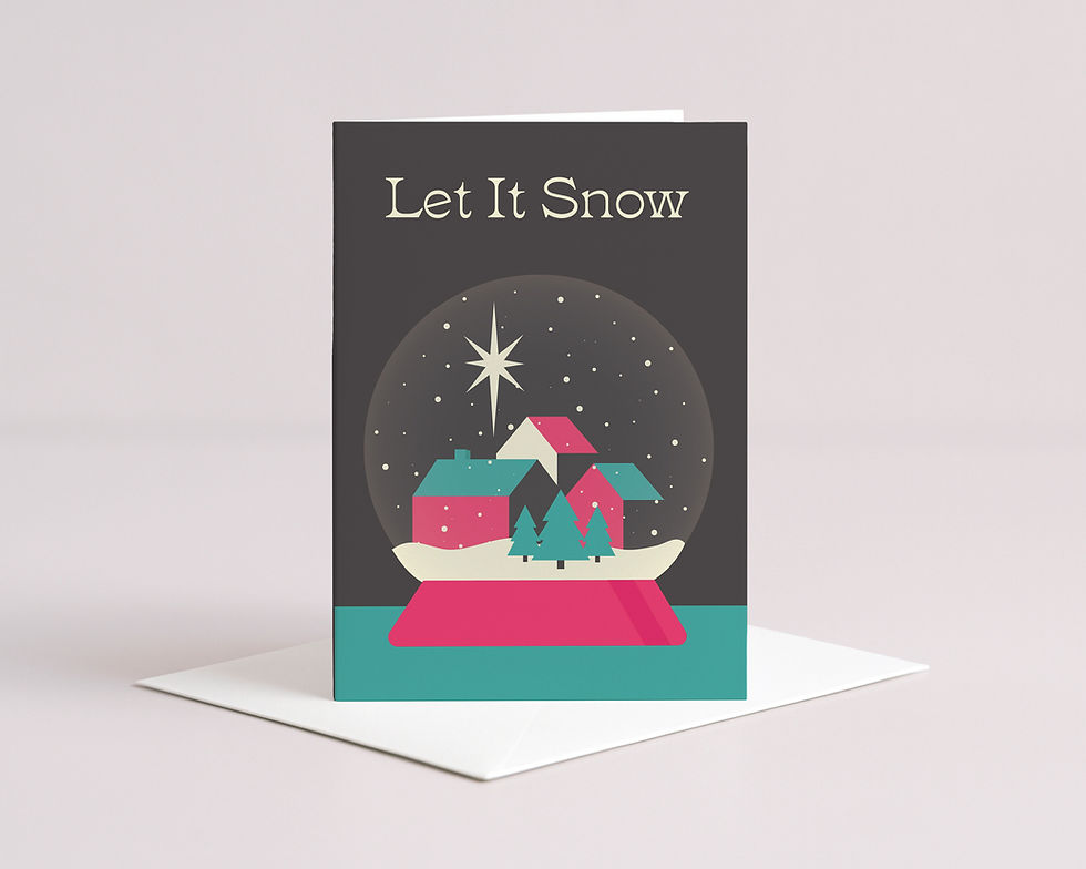 Let it Snow Christmas card