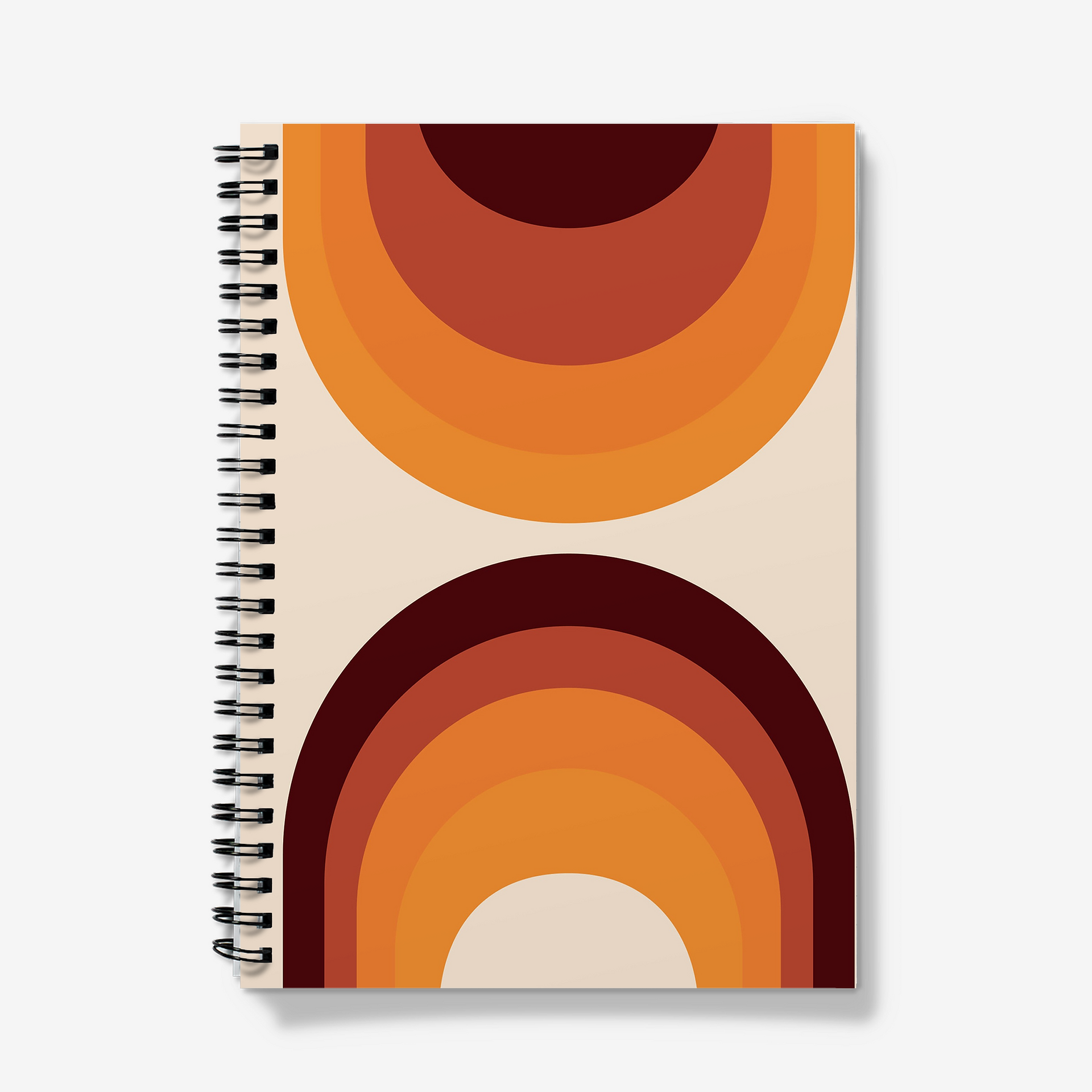 Sybil Orange spiral bound notebook