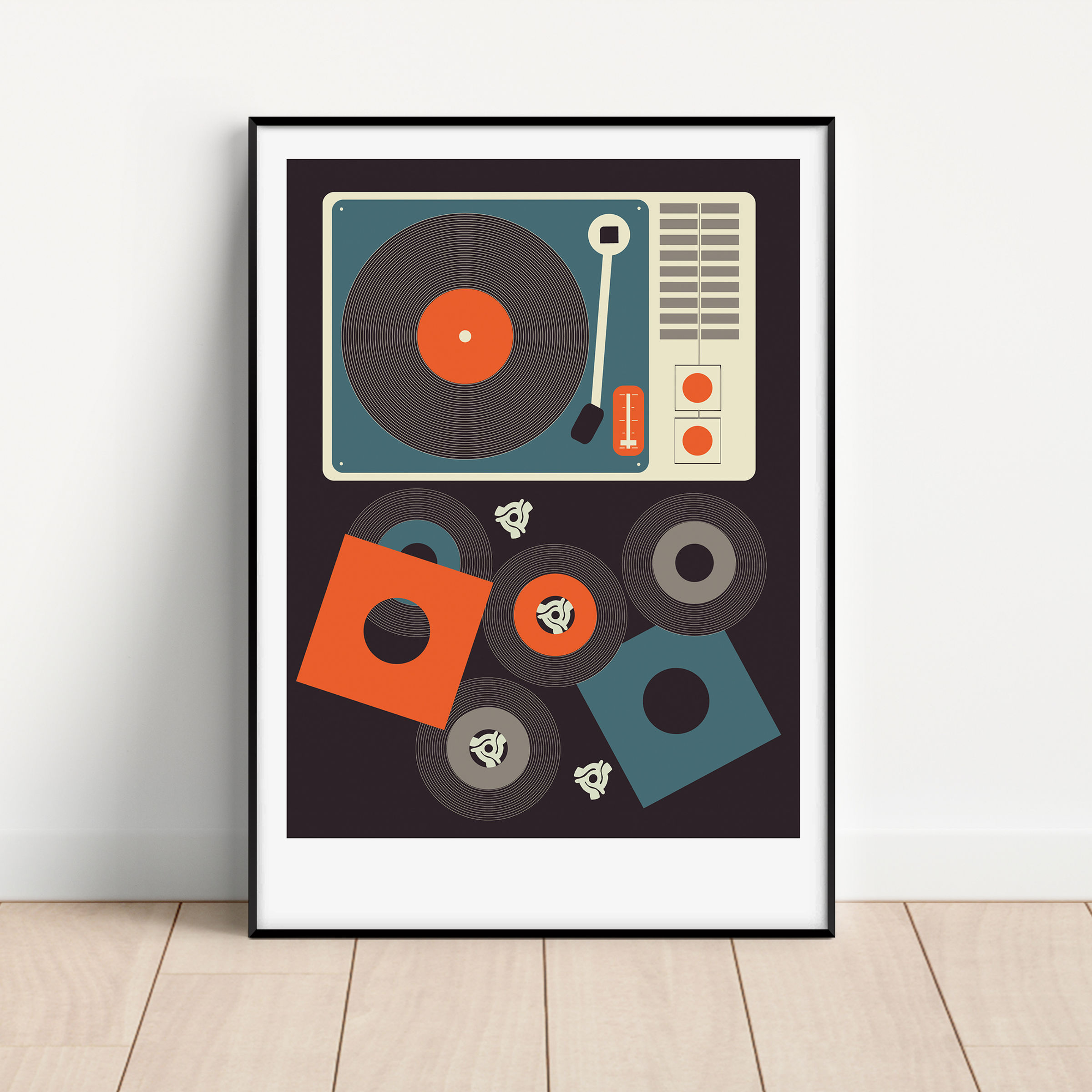 45 unframed print