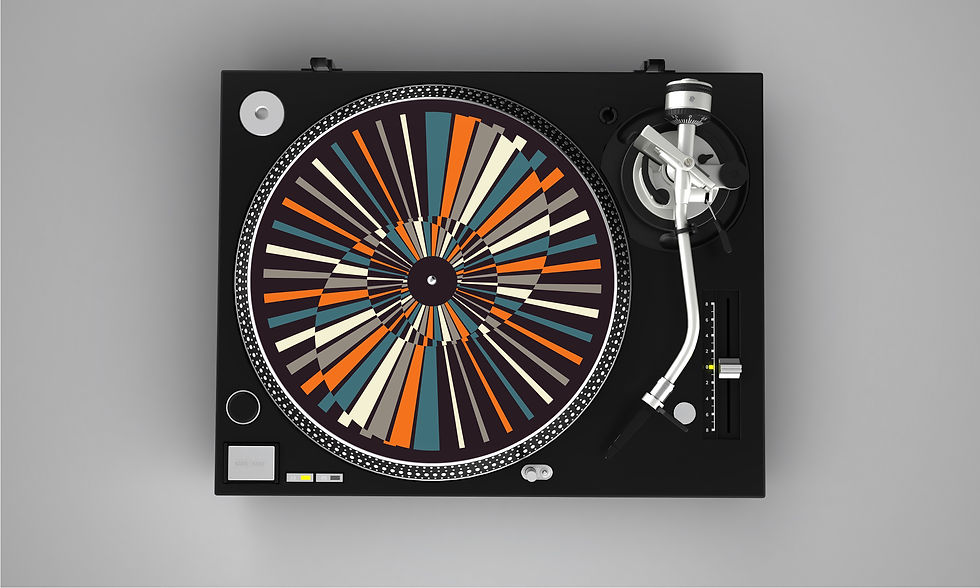 Thumbnail: Vertigo Slipmat on a turntable