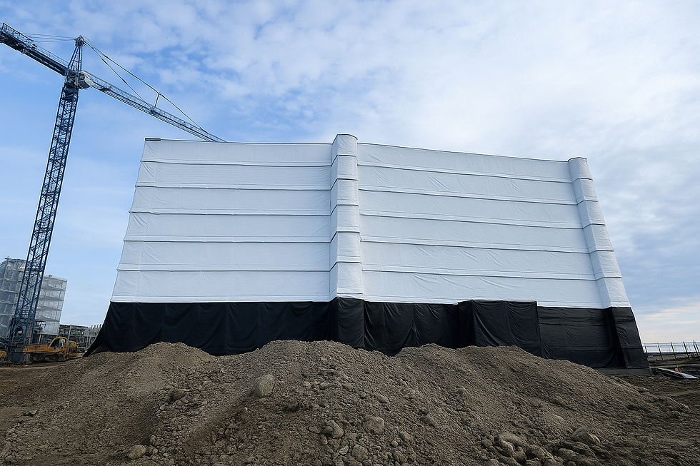 RWES construction enclosure protecting occupied hospital areas during expansion