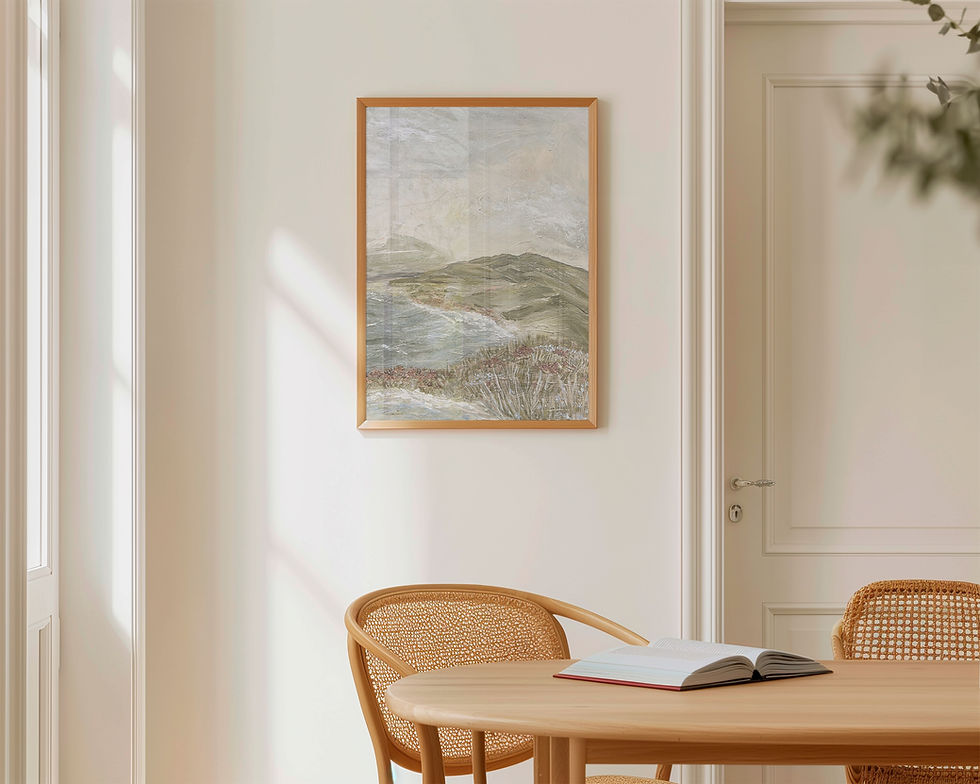 Coastline wall art print. Nautical, seaside & peaceful. Melbourne