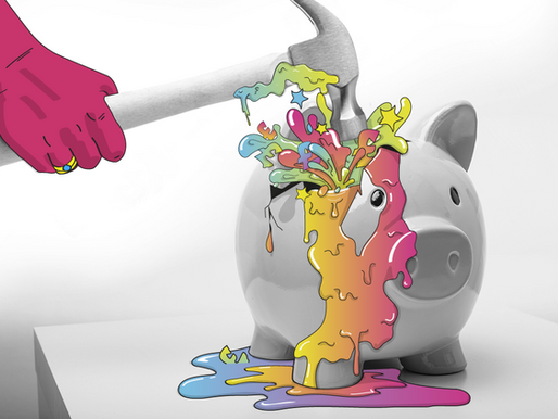 Piggy Bank Being Smashed