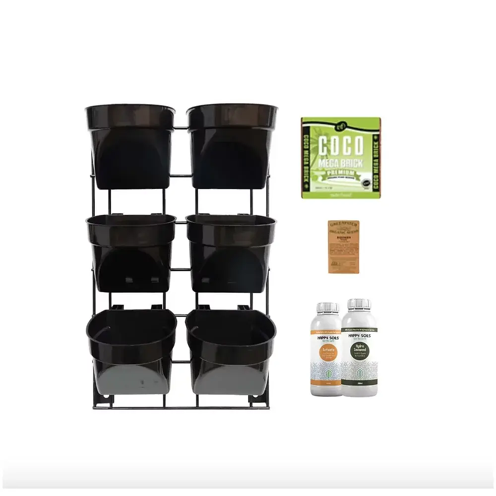 6 Pot Easy-Fit Vertical Garden Kit 220x355mm