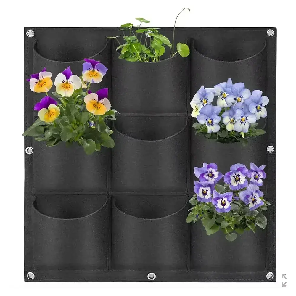 9‑Pocket Vertical Biodegradable Garden Grow Wall