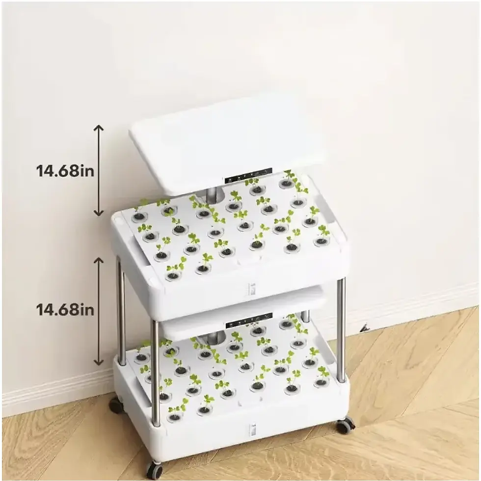Mobile Indoor Hydroponic Double Grow System