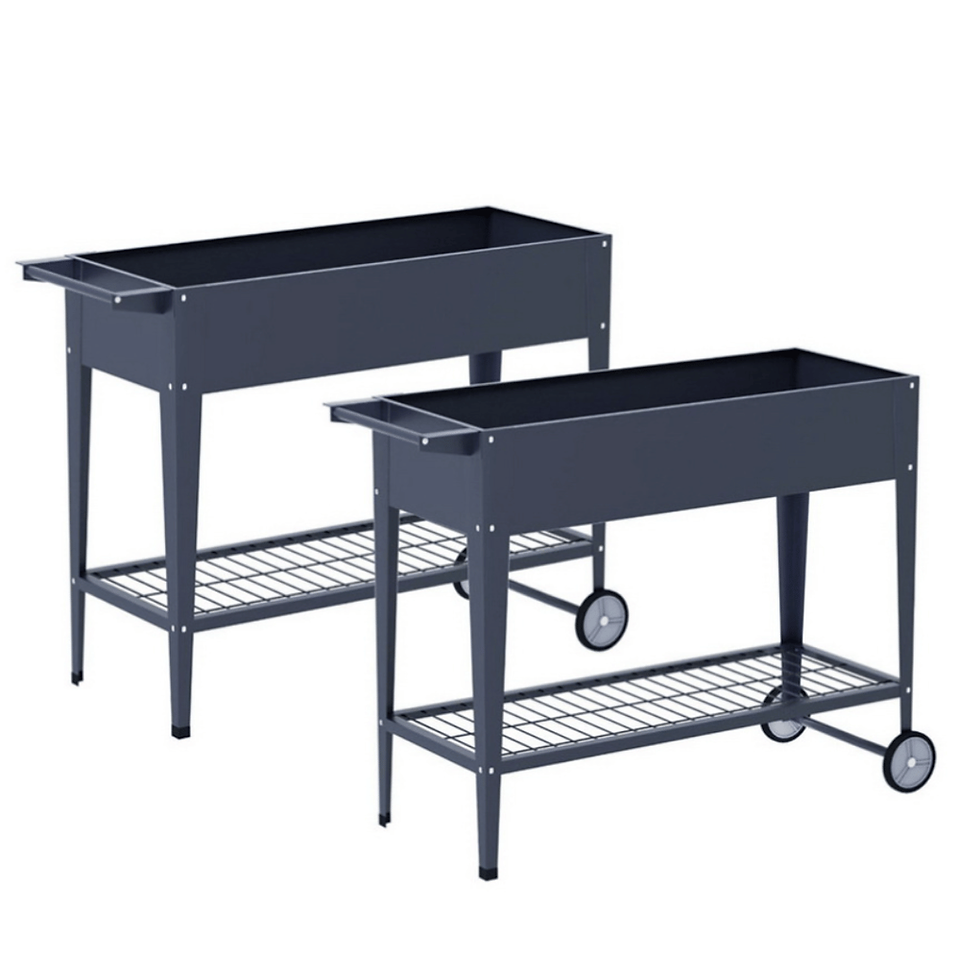 The GardenGlide Mobile Raised Planter Bed Set