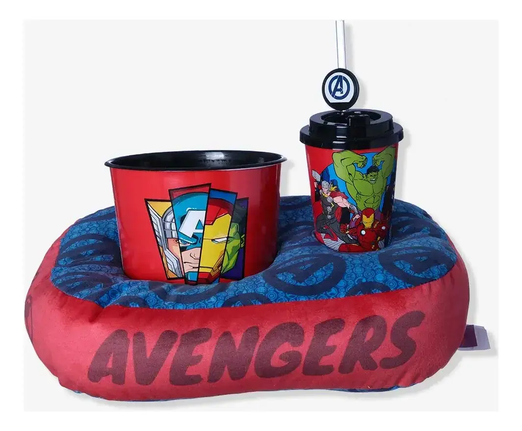 Kit Almofada Pipoca Individual Avengers