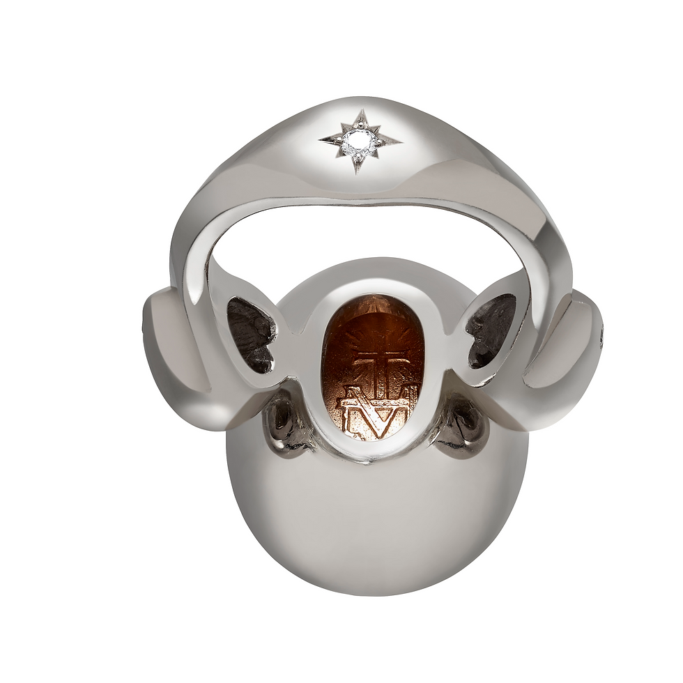 Miniaturbild: MADONNA RING N°2 Weissgold, Roségold, Brillanten