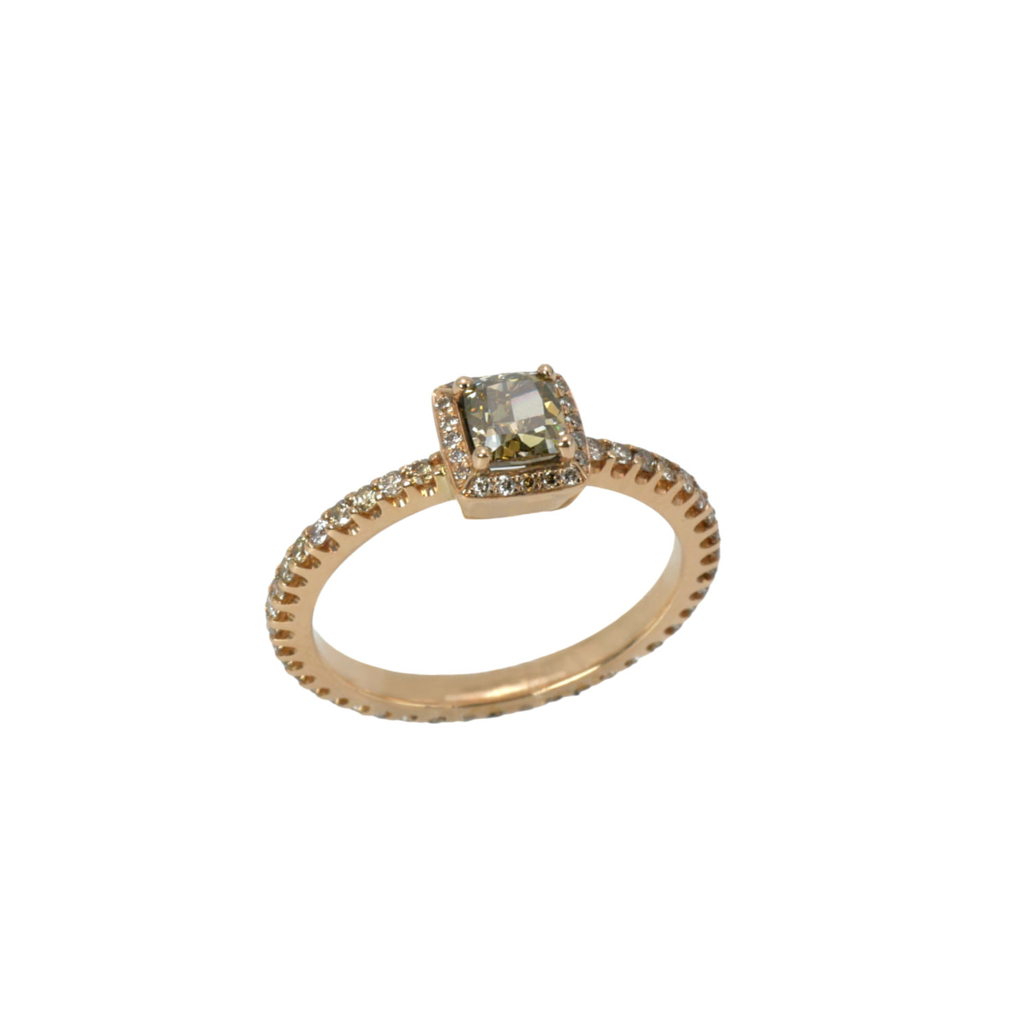 DIAMANT RING Roségold, Brillanten