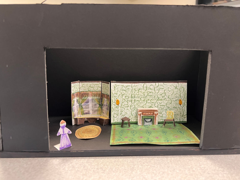 Physical model of set design, 1:48 scale.