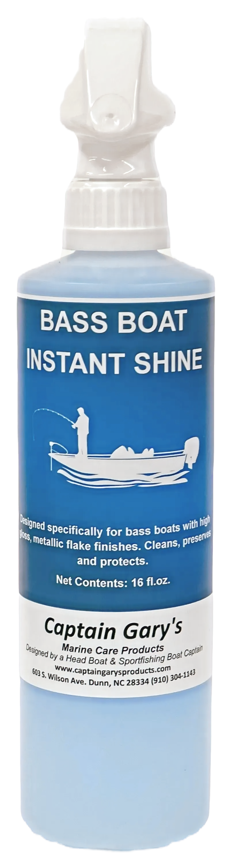 Bass Boat Instant Shine 16 oz. Spray Bottle Deep Creek Lures