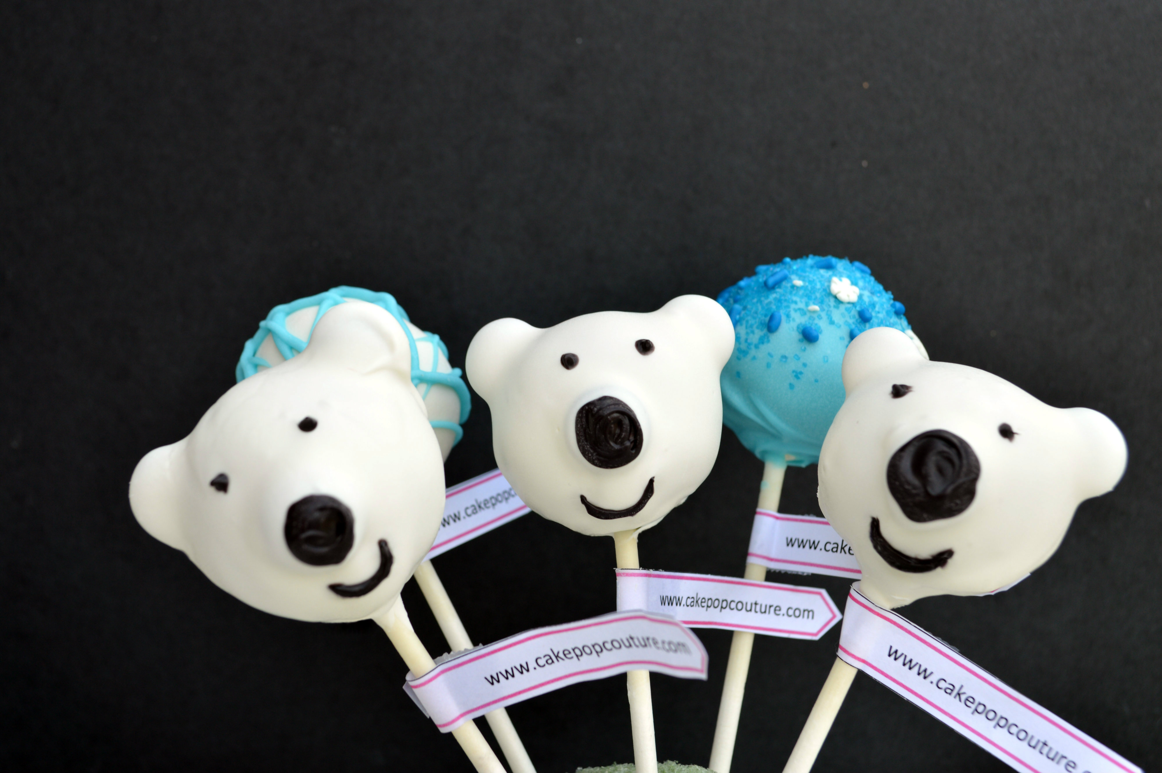 Polar Bear Cake Pops