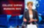 Ashley photoshopped into a news anchor woman talking. Headline reads College Shrink Murder