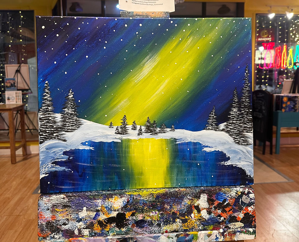 Northern Lights on the Water