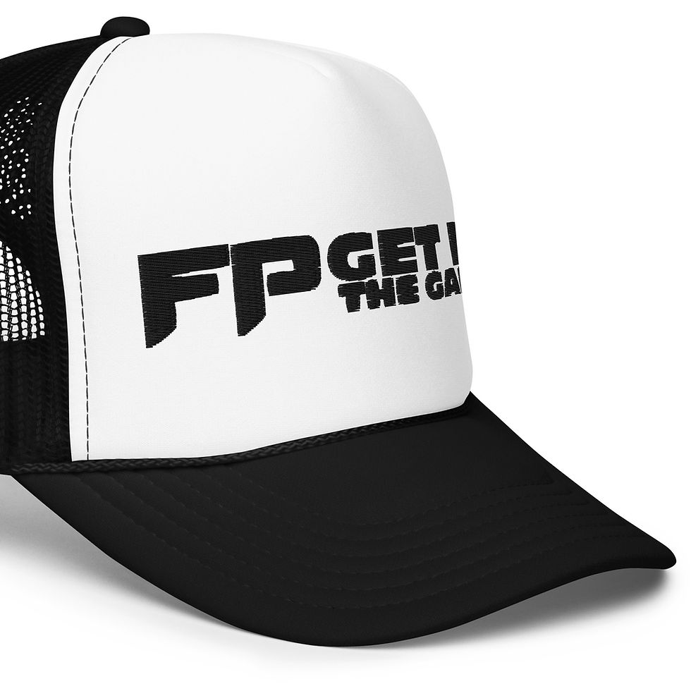 Thumbnail: GET IN THE GAME Foam trucker hat White/Black