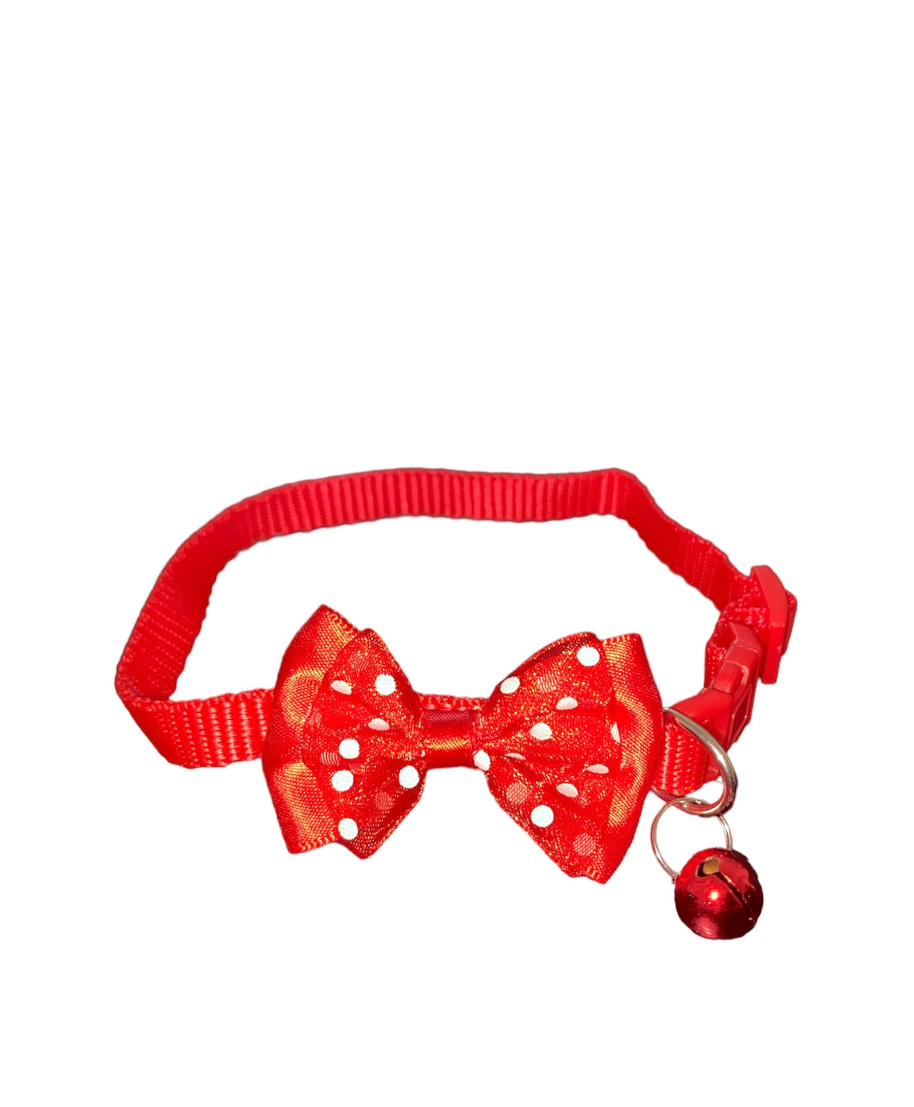 Collar moño rojo