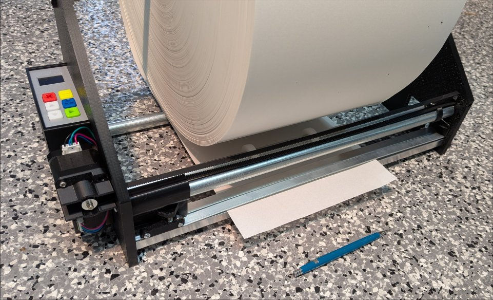 automatic paper roll to sheet cutting machine