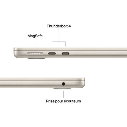 Thumbnail: MacBook Air de 13,6 po avec Touch ID d'Apple (2025) - Comète (M4 d'Apple/RAM 16 