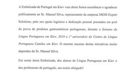 Um aplauso à MGM Export Solutions!