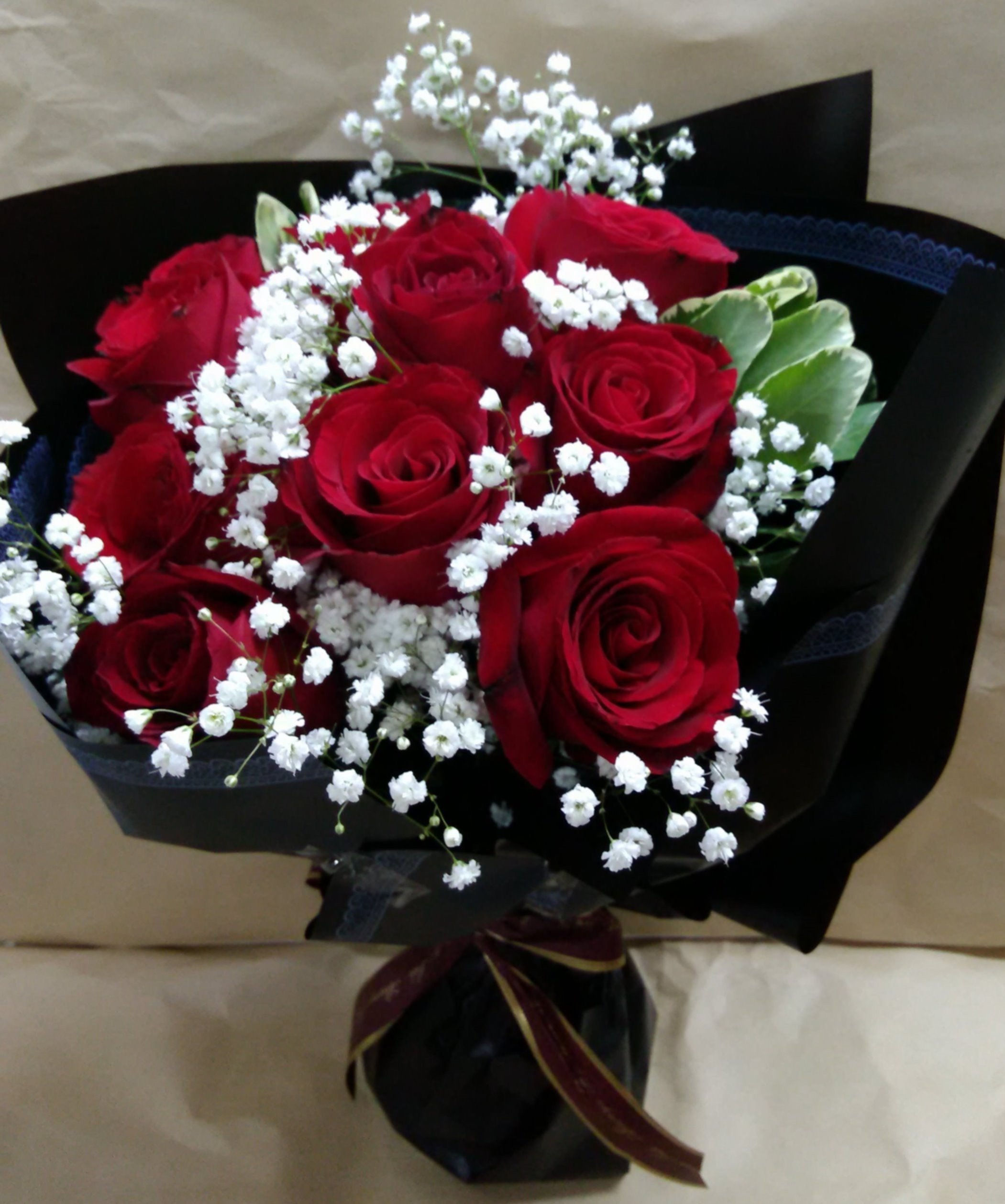 BR-002 10 Red Rose Bouquet  10支紅玫瑰花束