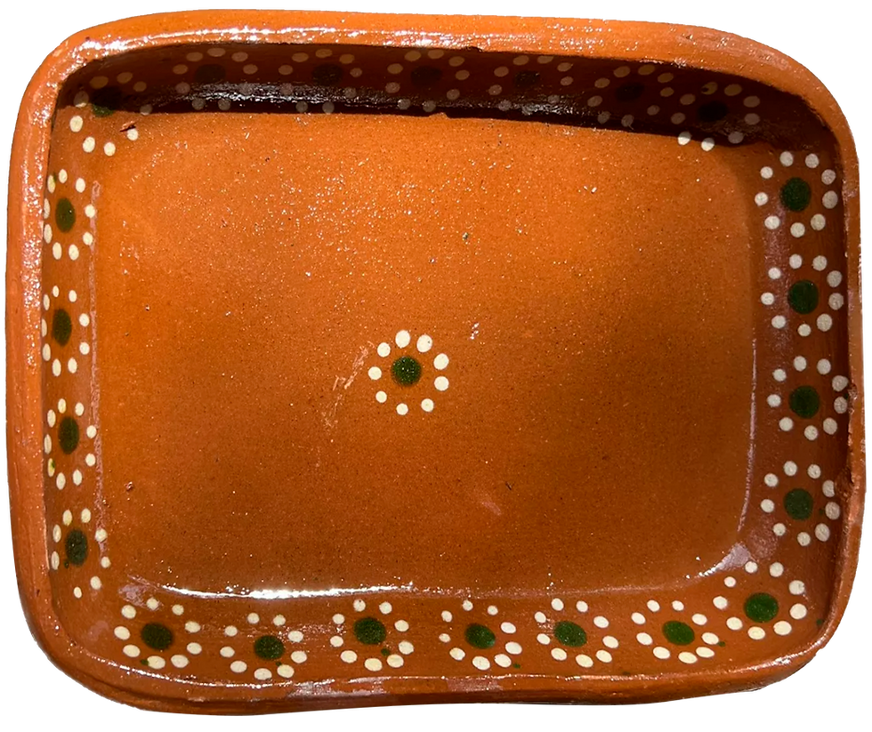 artisanal Mexican rectangular plate