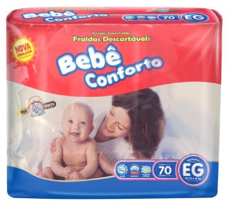 Miniatura: Fralda infantil Bebê Conforto - Pacotão
