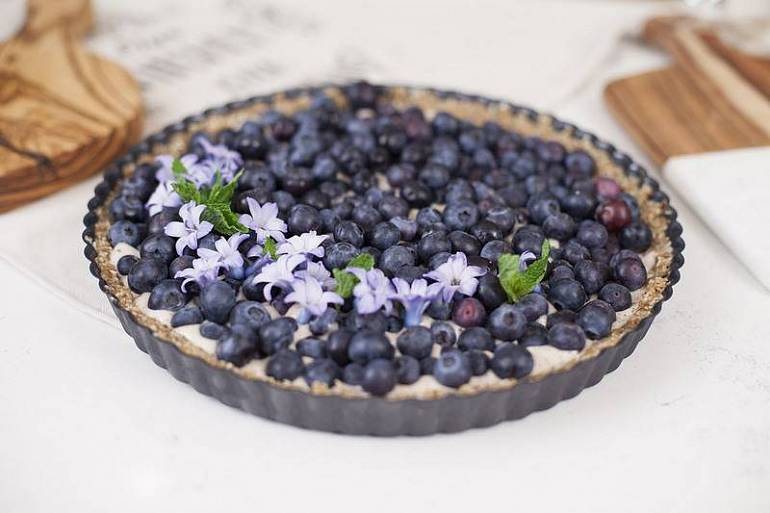 Blue Tartz Blue tart from the cafe