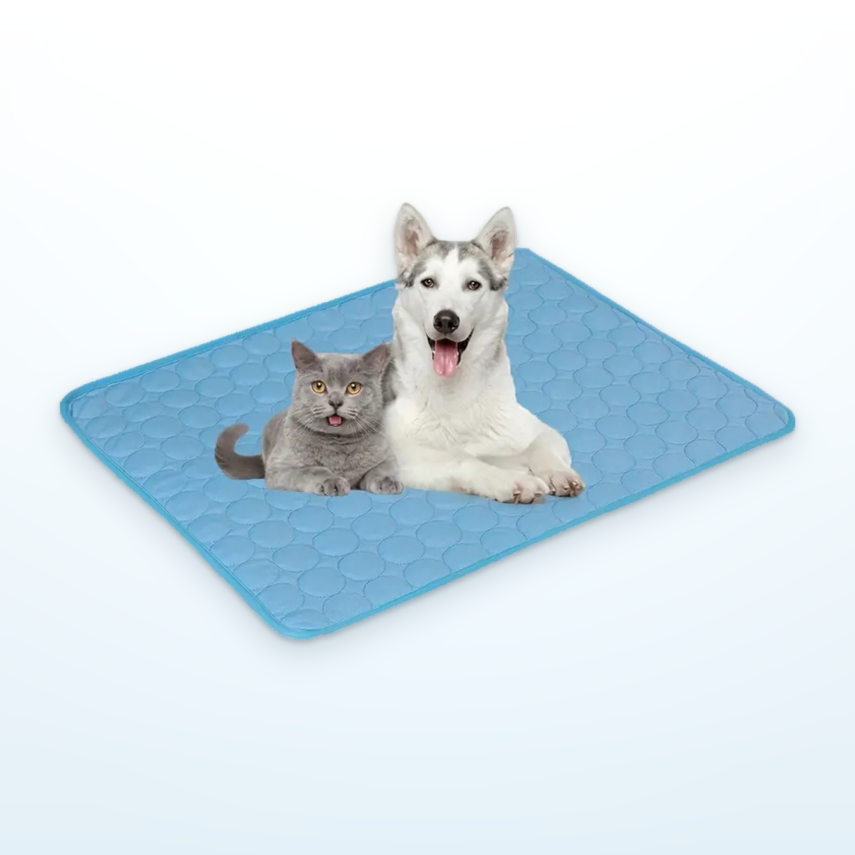 ChillPaws Cool-Touch Pet Mat: Breathable Ice-Silk Cooling Mat for Dogs & Cats