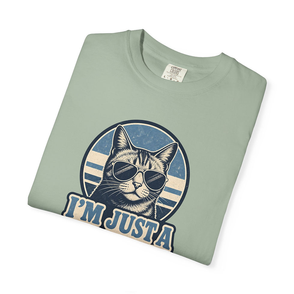 Thumbnail: I'm Just a Cat Person T-Shirt | Retro Cat Illustration