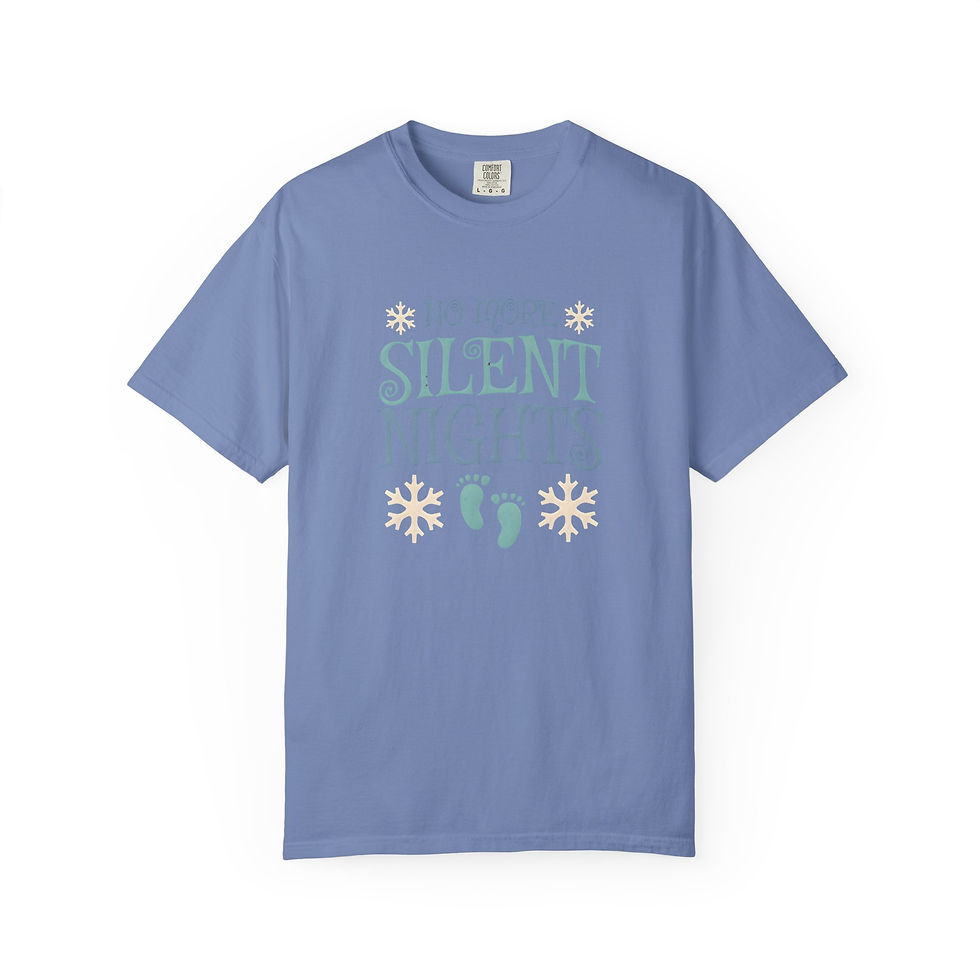 Thumbnail: Silent Nights Baby Announcement T-Shirt