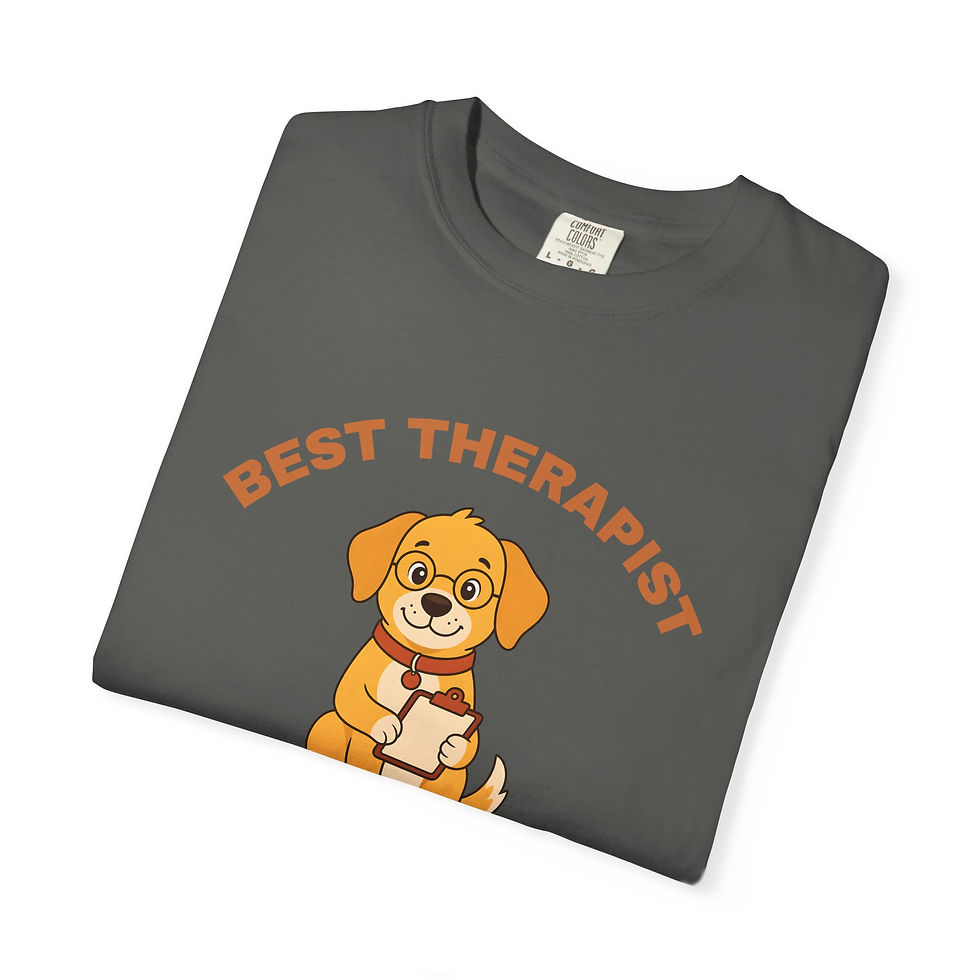 Thumbnail: My Best Therapist Has Four Paws T-Shirt Funny Dog Mom Tee Dog Lover 