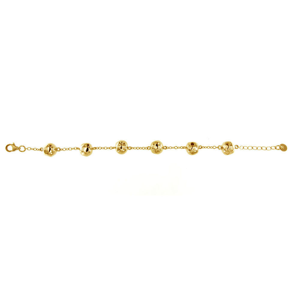 Miniatura: BR9115G  Golden Silver Ball Bracelet