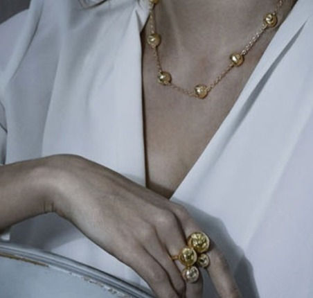 Miniatura: AN8550G Golden Balls Ring