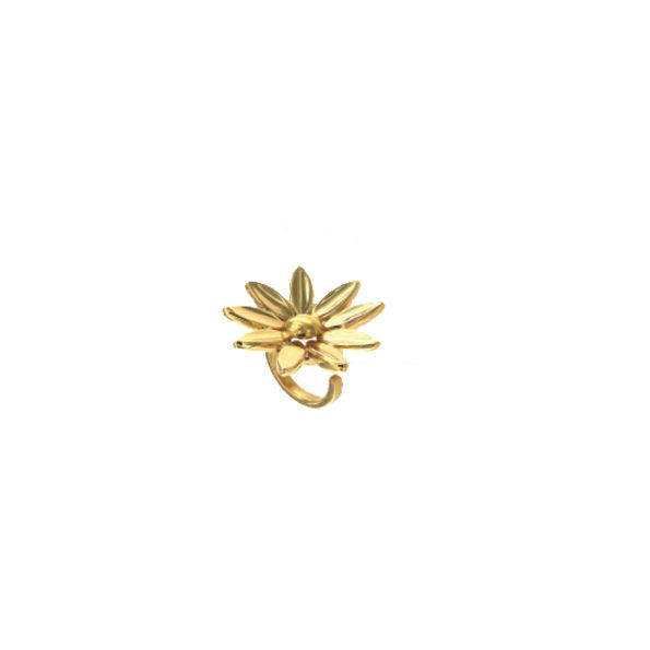 Miniatura: Anello in bronzo a forma di fiore