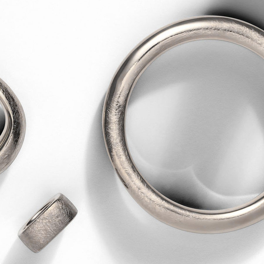 Miniatura: BR4533B Rhodium Silver Bracelet